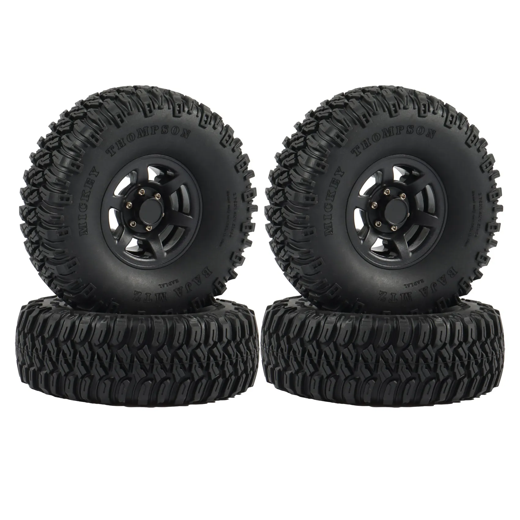 

4 шт. 1,55 дюйма шины для обода колеса для радиоуправляемого гусеничного автомобиля Axial Jr 90069 D90 CC01 LC70 JIMNY,1