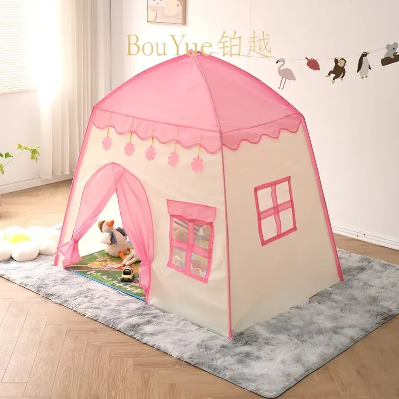 Custom Indoor Princess Tent for Kids Baby Sleeping Bed Castle Playhouse Toy House Birthday Gift Children Room Decor