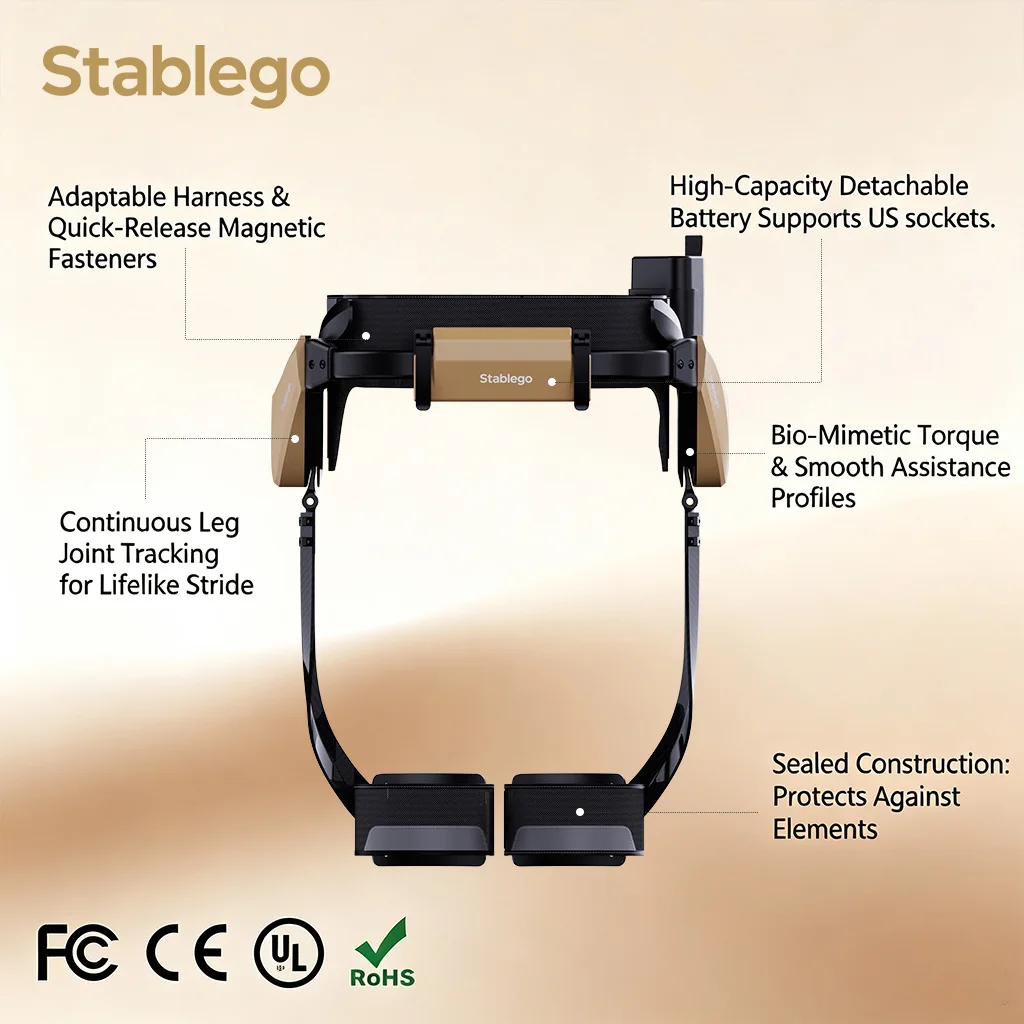 Stablego Problem Solving  Smart Carbon Fiber Exoskeleton Robot for AI Gait Detection and Mobility Assistance