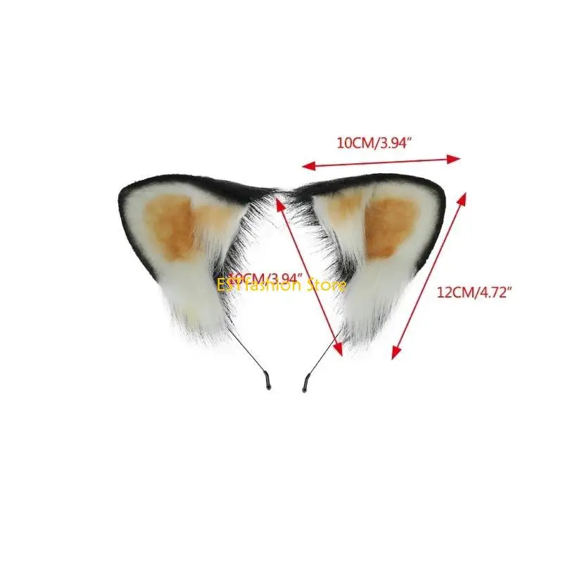 Y5gc menor panda orelha bandana estudantes carnavais anime personagem hairband animal orelha bandana pelúcia cabelo hoop