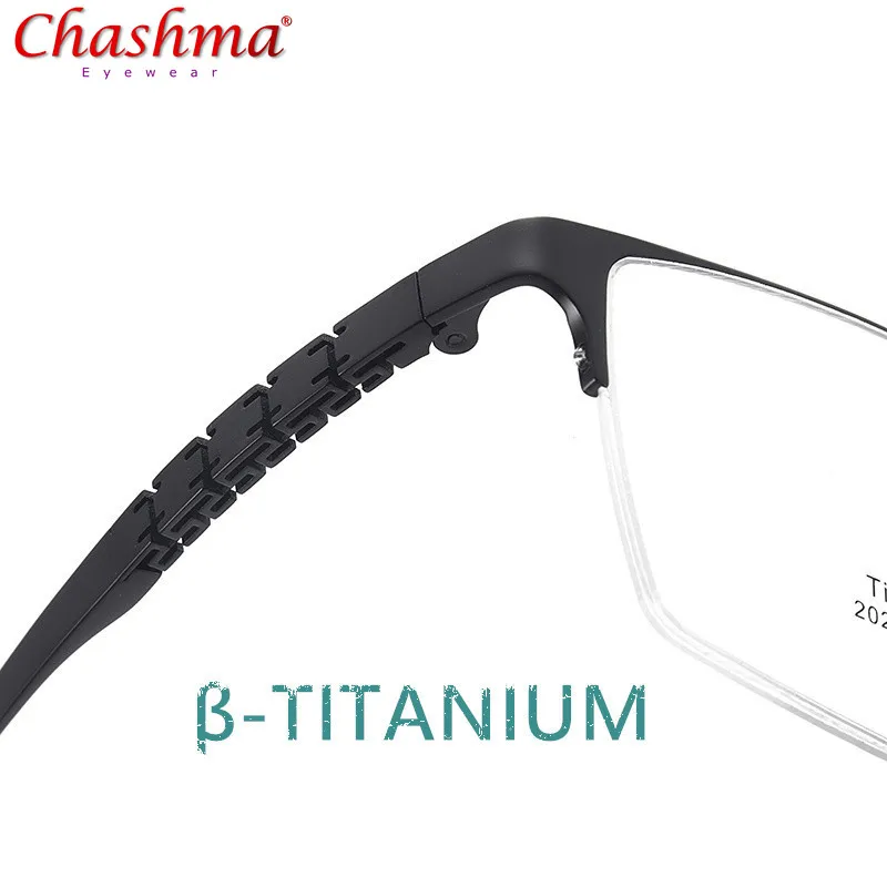 

Pure Titanium Glasses Men Prescription Eyeglass Flexible Temples Light Optical Frames for Wide Face Eywwear gafas