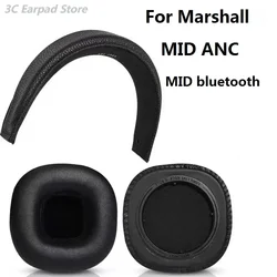 1 Set Ear Pads Headdbeam Replacement for Marshall MID ANC Bluetooth Headphones Earpads Sponge Soft Foam Cushion Headband