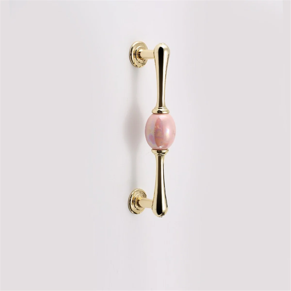 AA84 модная керамическая ручка шкафа, Золотая дверная ручка кухонного шкафа, белая мебельная ручка в европейском стиле