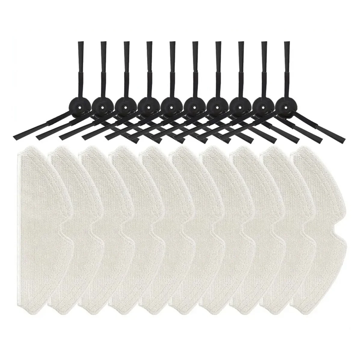 Для Miwhole M7 Pro боковая щетка, тряпка для швабры, запасные аксессуары для робота-пылесоса, 20 шт.