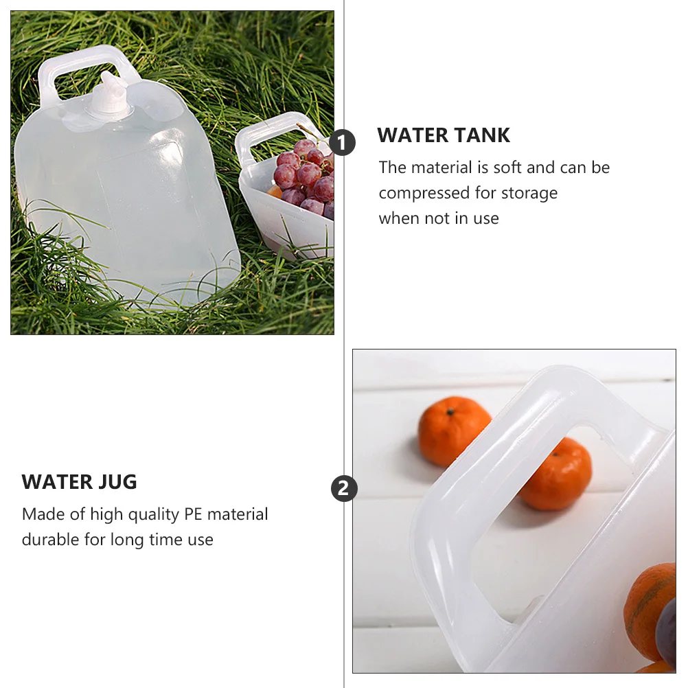 

10L Foldable Bucket Portable Water Container Large Capacity PE Material Camping Hiking Storage Solution Fruit Bowl