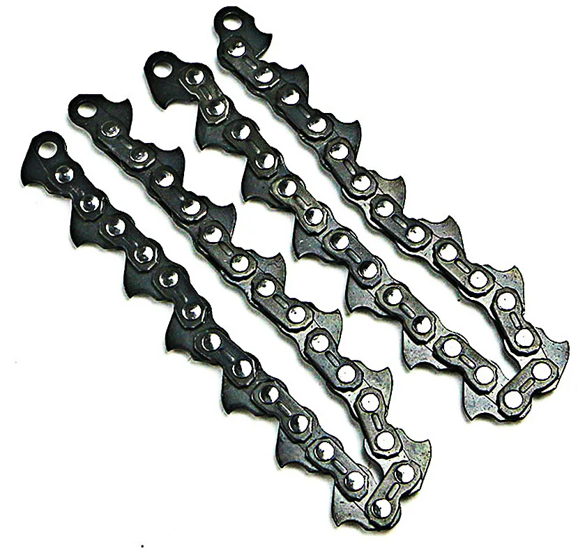 2-4pcs Chain Type Grass Cutter Chain Blade Lawn Mower Wood Cutting Woodworking Accessories Gasoline Grass Trimmer Head Chain