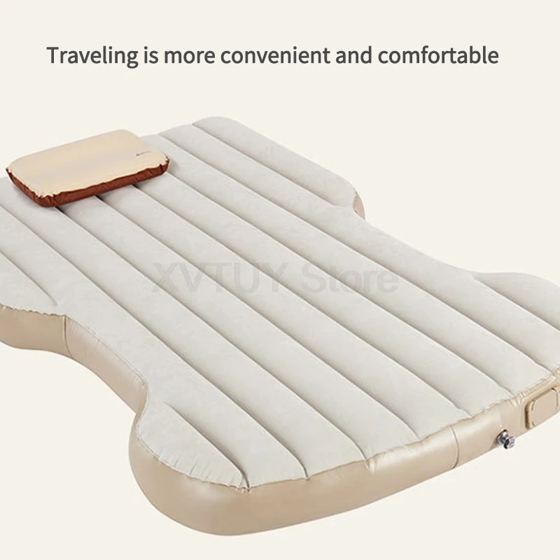 

Portable Inflatable Camping Mattress Automobile Self-Inflating Travel Sleeping Mattress for SUV Car with Pillow for Tesla ModelY