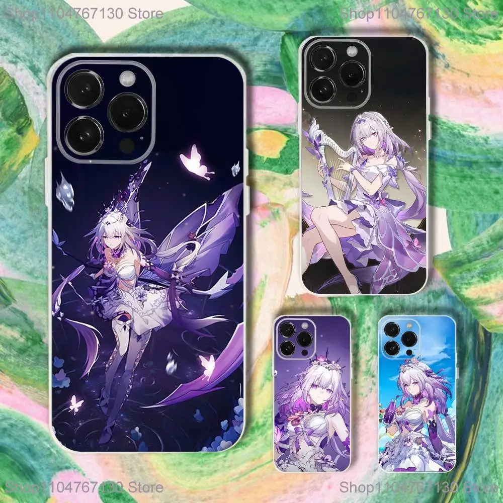 

H-Honkai Castorice Star R-Rail Phone Case For iPhone 17,16,15,14,13,12,11 Plus,Pro,Max,XR,XS,Plus,E,SE4,Mini Transparent Cover