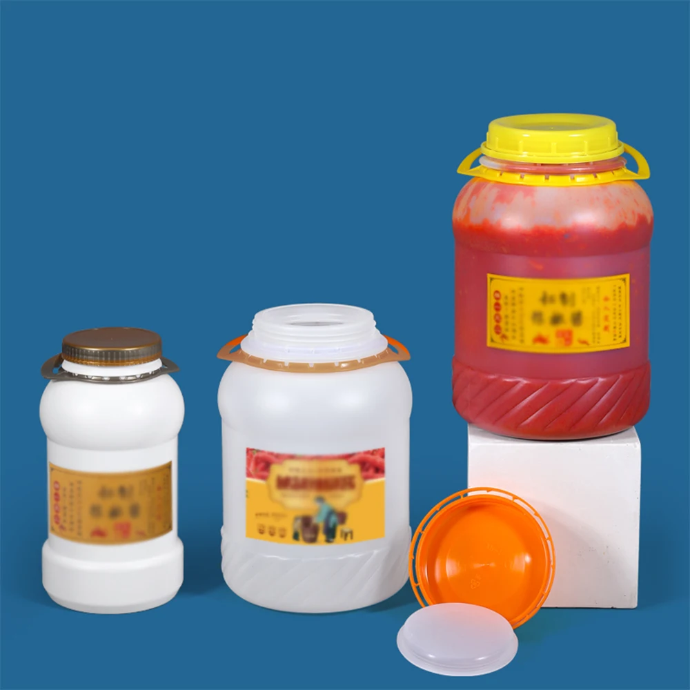 High Quality 4L 5L 10L Food Grade Round bucket with handle Lid Airtight Sealing Storage Container Food Grade