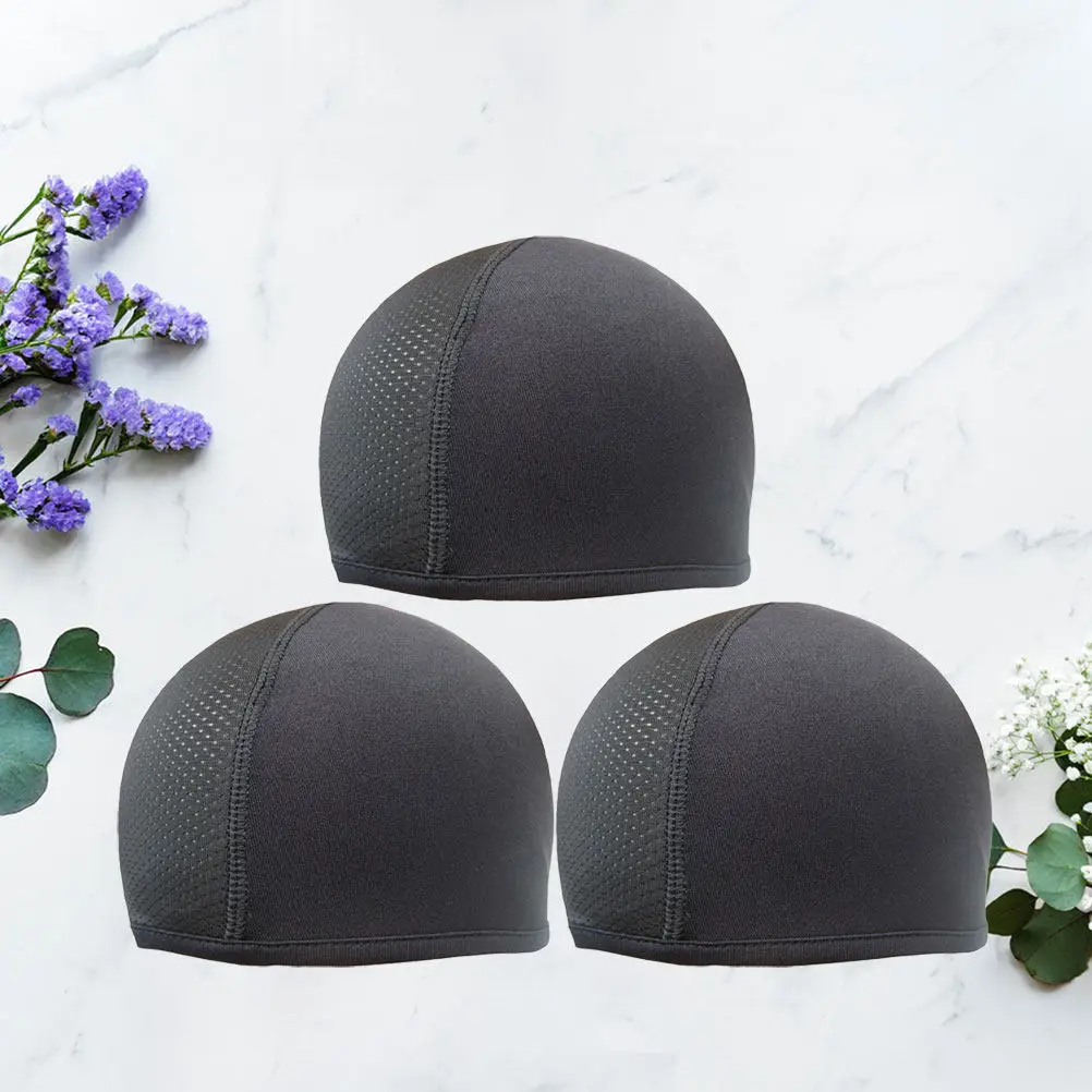 

3Pcs Premium Polyester Spandex Liner Cap Breathable Cooling Skull Cap for Cycling Ski Snowboard Motorcycle Football