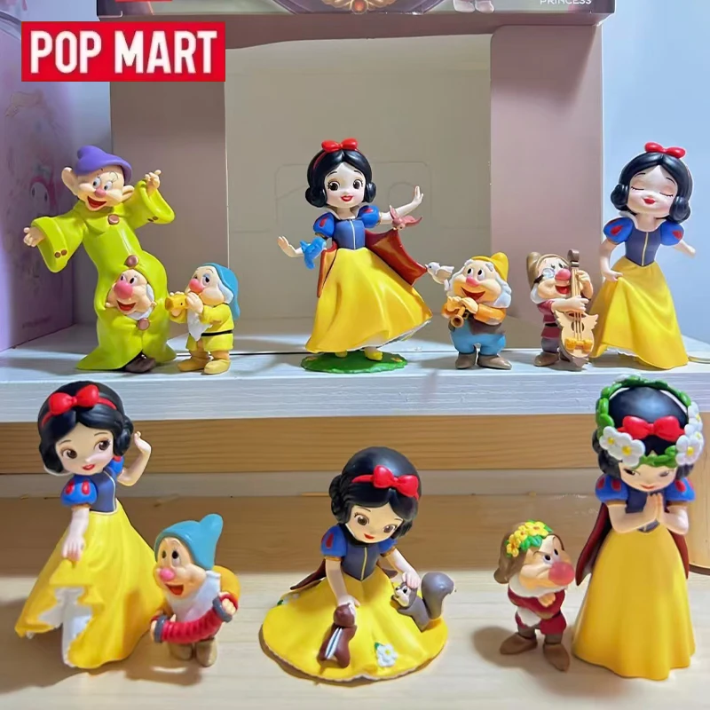 POP MART Disney Blancanieves Serie Clásica Caja Sorpresa Original Juguetes Muñeca Misteriosa Bolsa Sorpresa Figura de Acción Anime Linda Regalos
