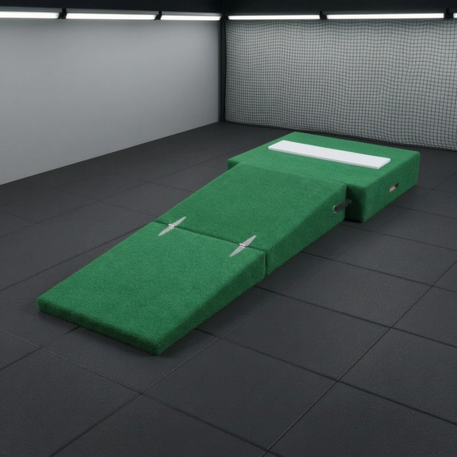 Baseball Pitching Pad Long-Lasting Pitching Mound Training Pad Wooden Compact for, Home, Gym