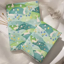 A5 A6 Grassland Rabbit Notebook Cover Planner Case Cover Protective Shell Journal Cover Protector Office Stationery Supplies