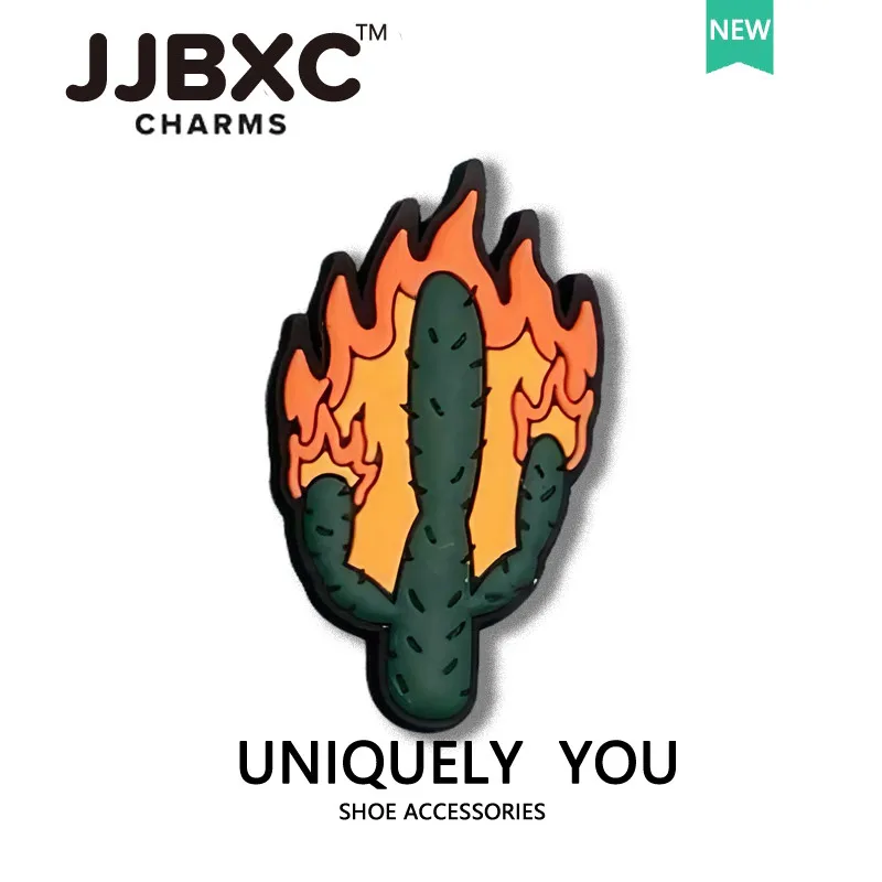JJBXC CHARM Shoe Accessories DIY Desert Cartoon  Jewelry Shoe Flower DIY Fashion Shoedecorations Suitable for cross Shoes
