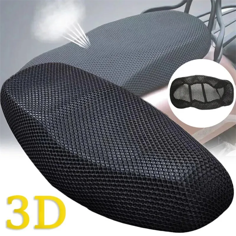 

3D Mesh Seat Cushion Breathable Electric Vehicle Pedal Motorcycle Seat Cover Sunscreen Waterproof Thickened Insulated Seat Cover
