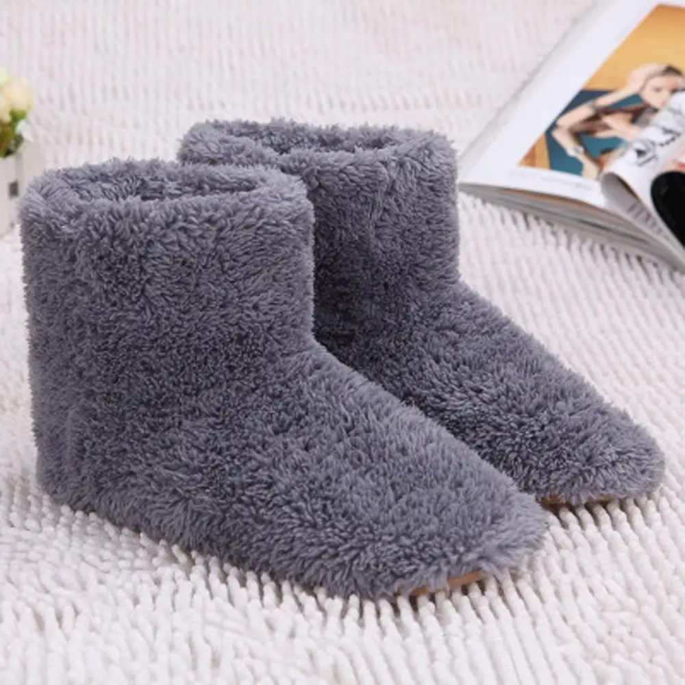 Rubber Washable USB Charging Autumn Winter Snow Boots USB Electric Heating Shoes Electric Slipper  Electric Heated Shoes