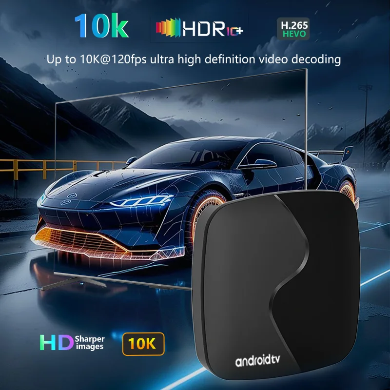 Smart TV Box Q96 A6 Dual Wifi 4G 5G Allwinner H313 S Quad Core Voice Remote 4K HD Android 15.0 Media Player iptv Set Top Box