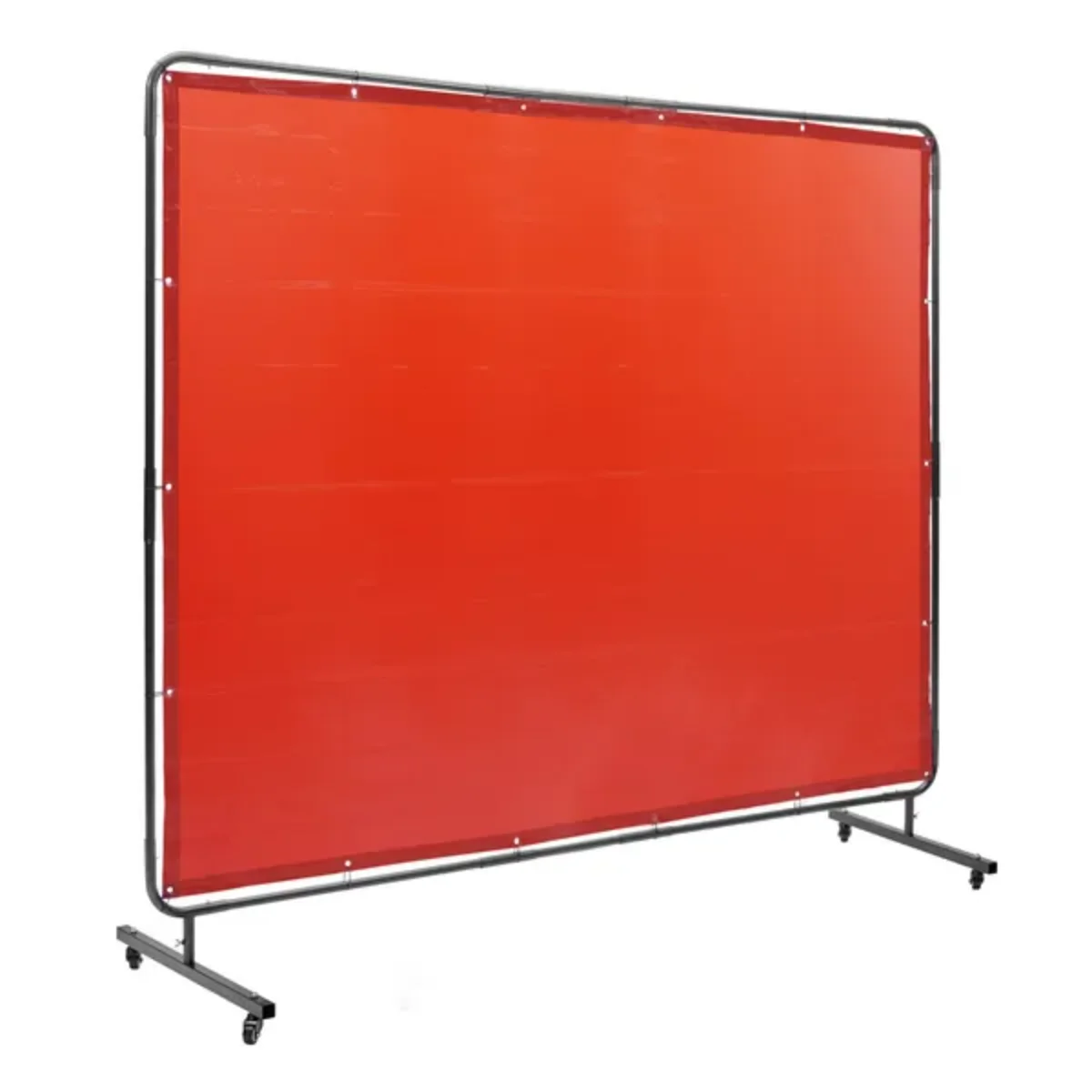 VEVOR 6'×8' Flame-retardant Vinyl Welding Protection Screen, for Workshop/Industrial Use, Red