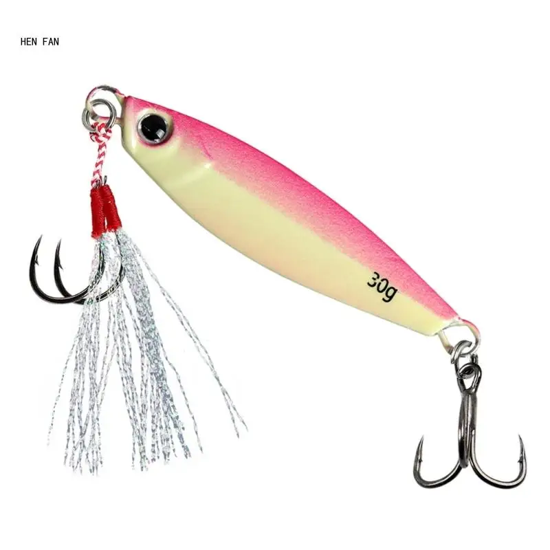 Hard Baits Slow Shaking Jig Artificial Lures Luminously Fishing Baits Lure M89D image 2