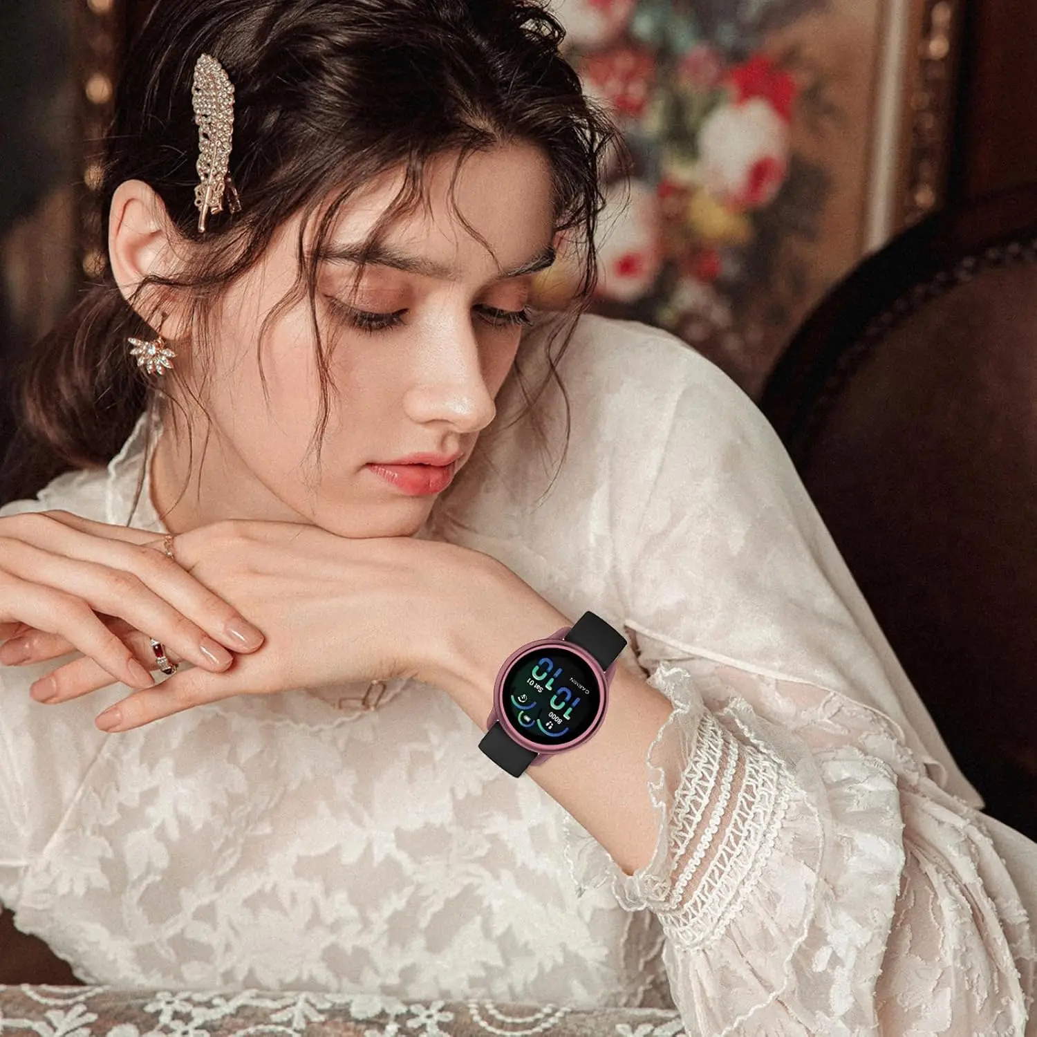 Soft TPU Case For Garmin VivoActive 6 Screen Protector All-Around Protective Cover Shell For Garmin Active 6 Bumper Accessories