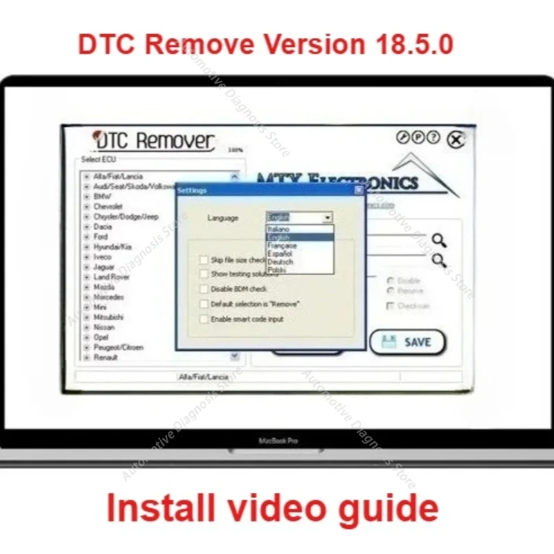 HOT For KESS KTAG FGTECH OBD2 Software MTX DTC Remover 1.8.5.0 With Keygen+9 Extra ECU Tuning SW Software ECU Fault Code Remover