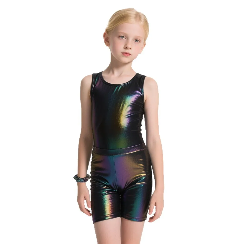 Gilded Dance Clothes Girls' Ballet leotard Children's Gymnastics Performance Tight Clothes