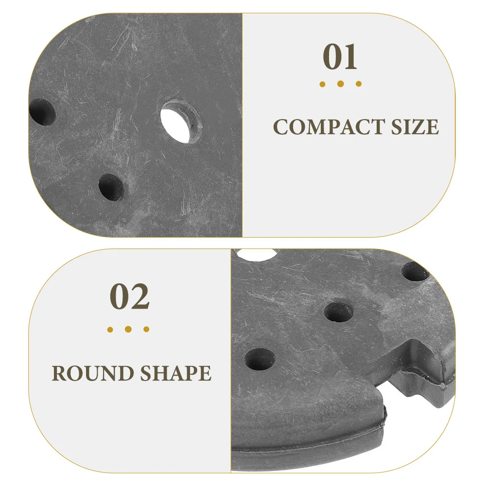 

2Pcs Iron Round Table Lamp Base Heavy-Duty Weight Plate Stable Floor Light Holder DIY Display Parts Stand Desk Lamp Weight