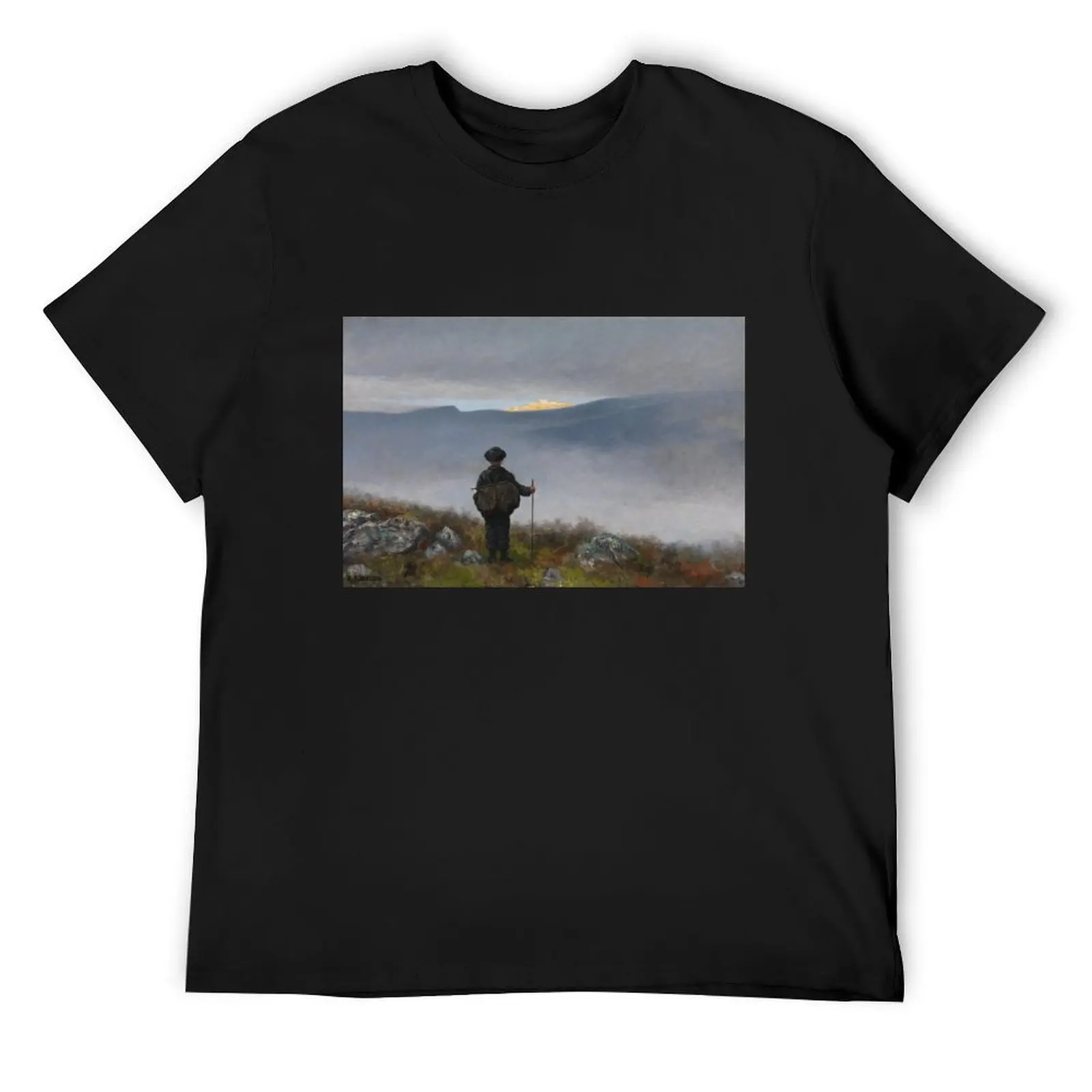 Far, far away Soria Moria Palace shimmered like Gold (Kittelsen) T-Shirt vintage t shirts man t shirt t shirt for men