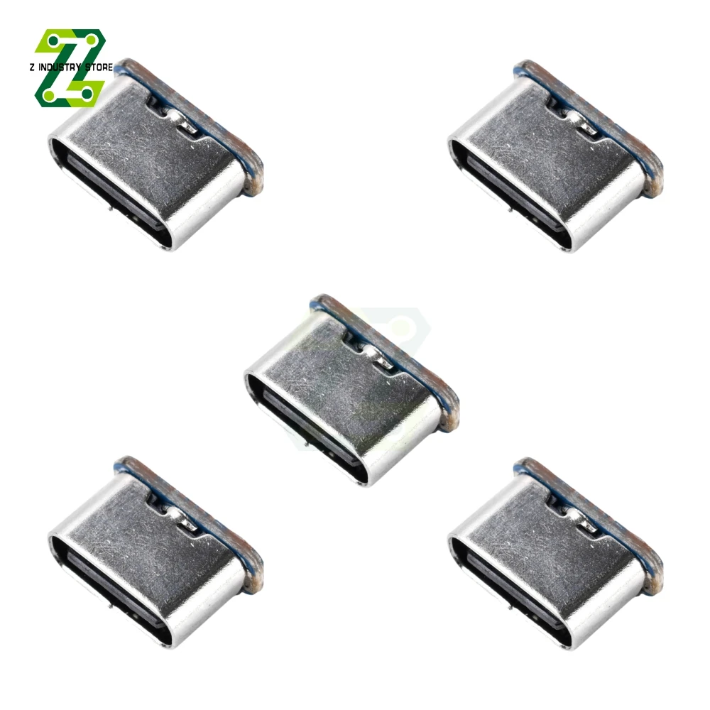 5pcs Weldable Micro USB to Type-C Adapter Board USB 2.0 Data Sync Charging Easy Installation DIY Modification Accessories
