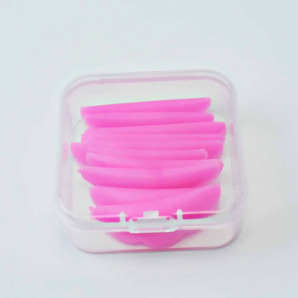 10 Pz RiutilizzabilePad Ciglia Perm Rods3D Ciglia Finte Bigodino Pad Strumento di Trucco Estensione Delle Ciglia Kit di Sollevamento Laminazione Del Silicone
