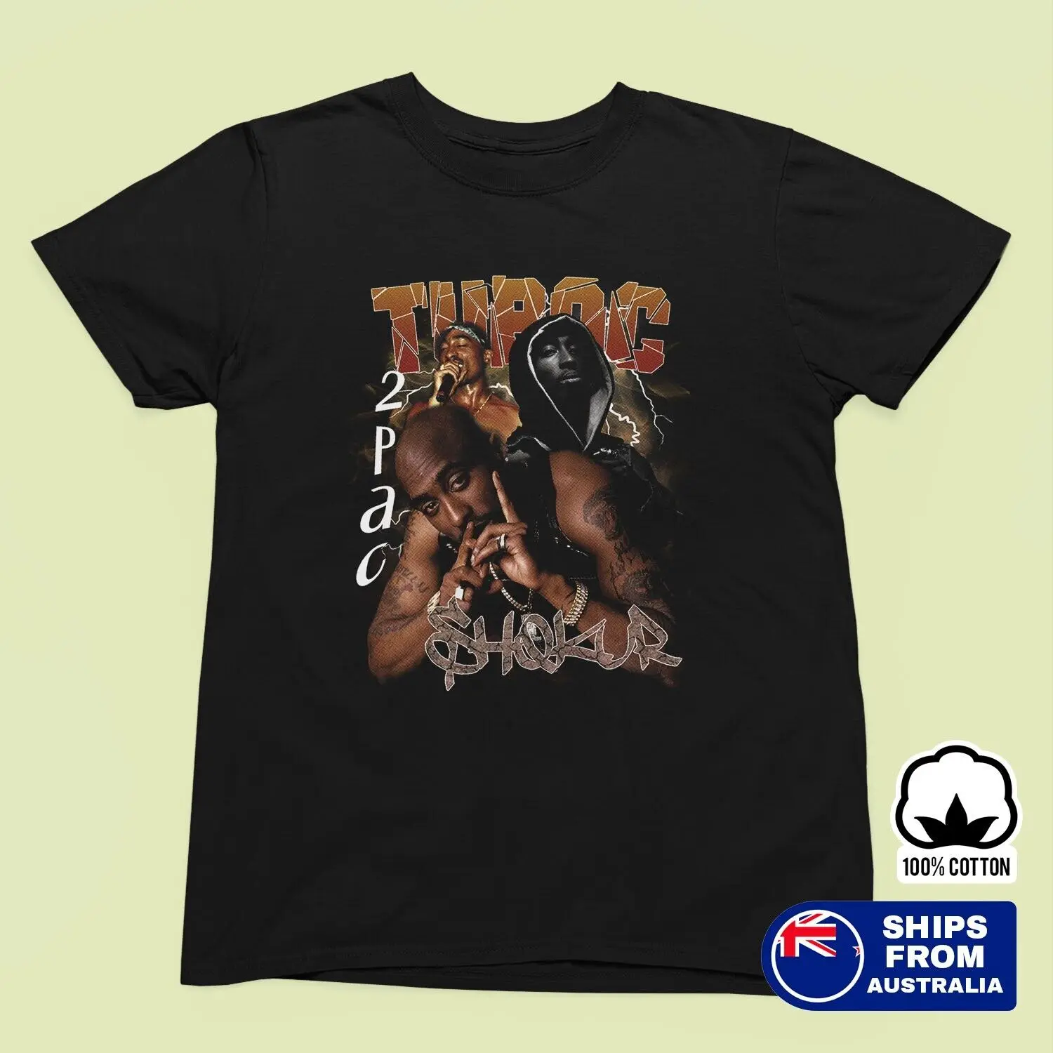 Tupac Shakur Graphic T-Shirt – Hip Hop Legend Fan Art - Men's & Women's Tee