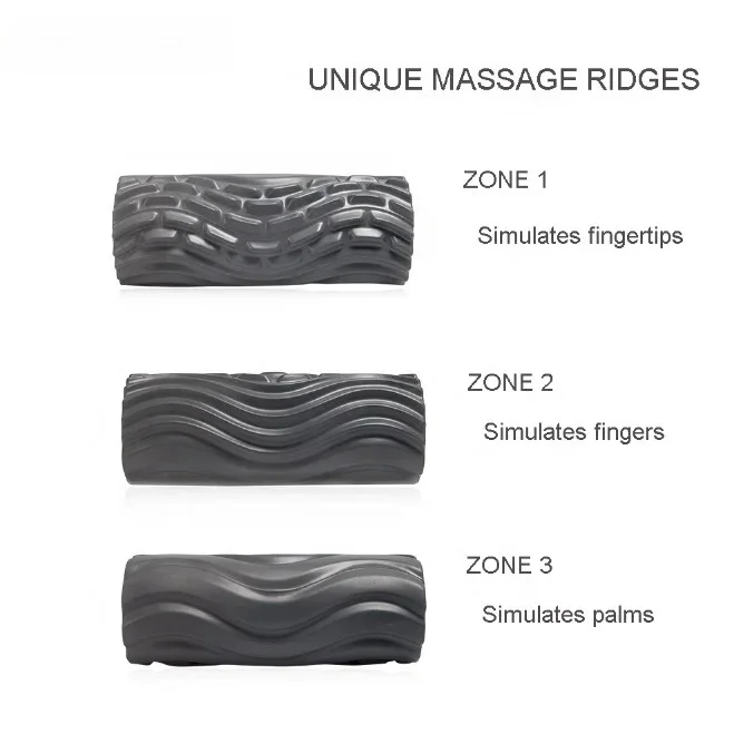 5 Speed Electric Foam Roller Vibrating Massager Stick, Yoga Fitness Muscle Recovery Equipment, Wholesale Foam Cylinder For Gym