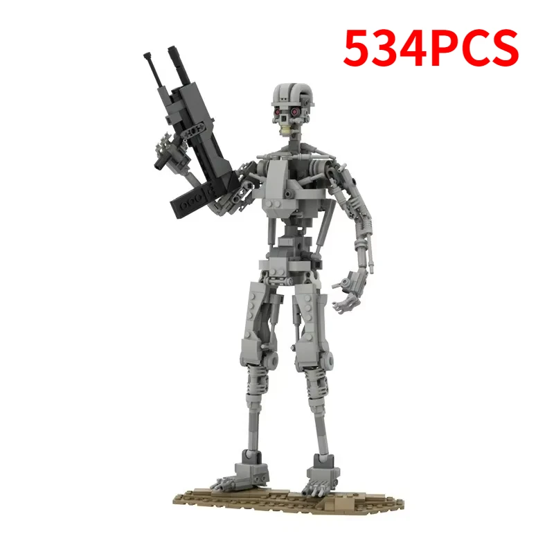 Movie Series Terminal Robot  T-800 Skeleton Building Blocks MOC Action Figure Battle Mecha Assembly Model Puzzle Kids Toy Gift