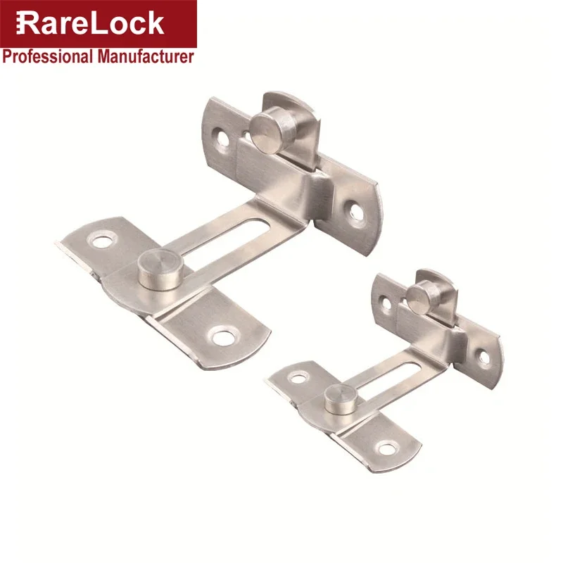 Latch Dead Bolts Hasp Lock for Sliding Door Balcony Window Cabinet Women Dress Fitting Room Bathroom Barn Rarelock MS93 G image 4