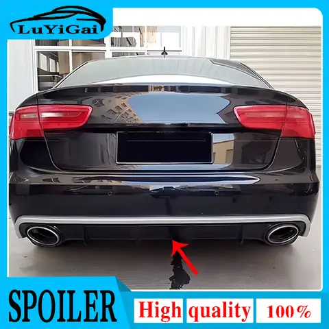 아우디 A6 2012-2015 차량용 A6 C7 ABS 리어 범퍼 립 디퓨저 (표준 A6 전용)