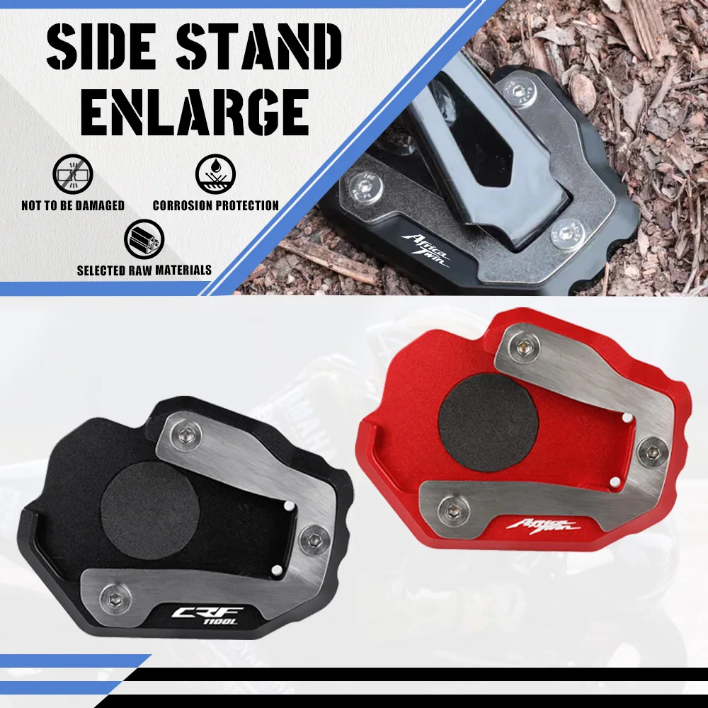 

2026 2025 Side Stand Enlarger Pad Kickstand For Honda CRF1100L Africa Twin CRF 1100 L 1100L Adventure Sports DCT Extension Plate