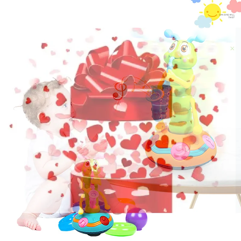 

Электрическая игрушка-гусеница, танцующая игрушка-гусеница, электрическая музыкальная игрушка-гусеница, светящаяся игрушка-гусеница-саксофон