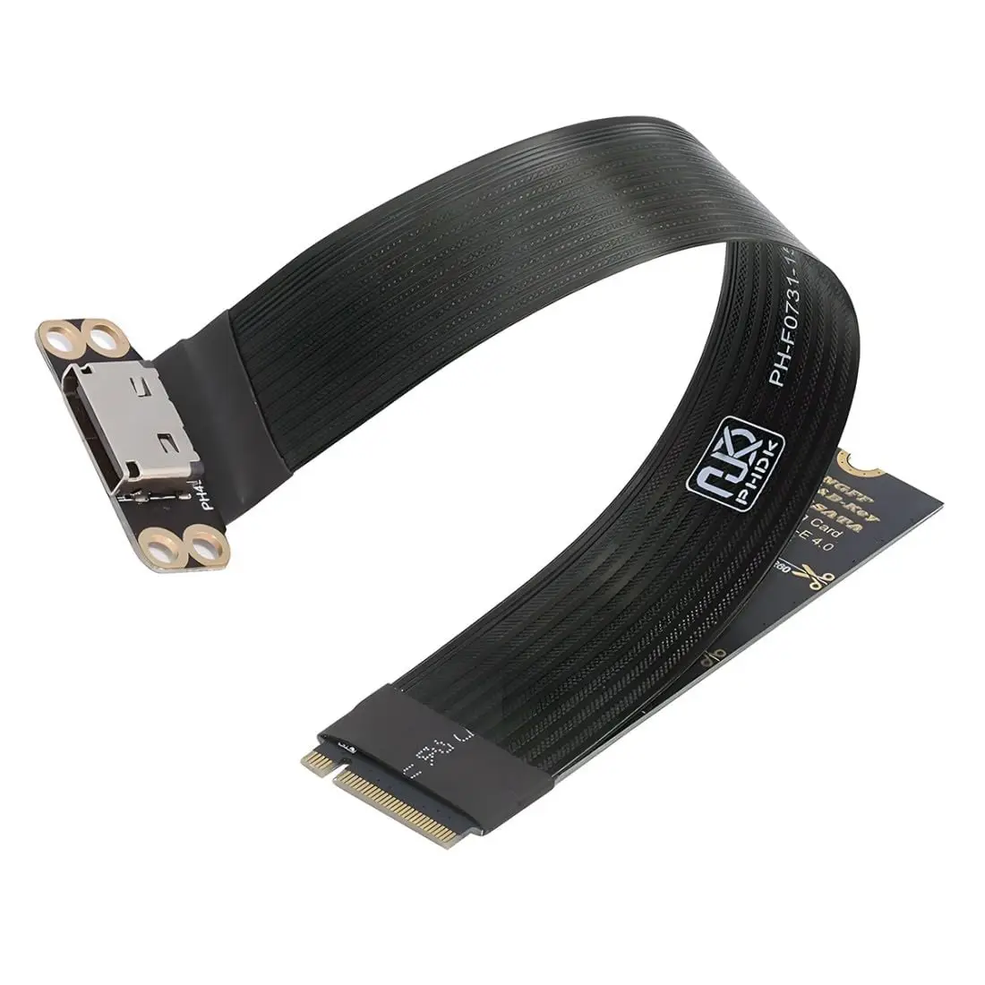 M.2 NVME to Oculink Convert Cable PCIe 4.0 Gen4 Extend Ribbon PC Laptop SSD External Graphics Card M2 M Key to SFF-8612 Adapter