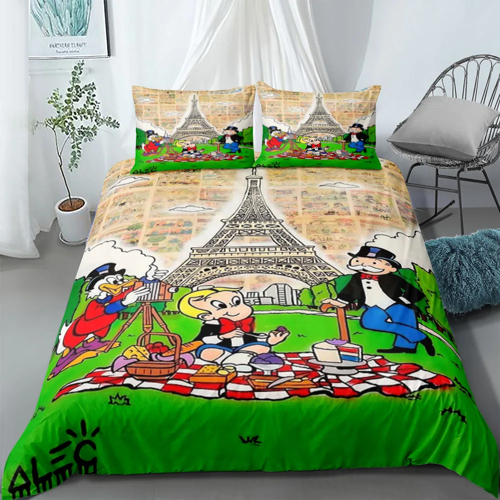 

Alec Duvet Cover Set without sheet King Queen Double Full Twin Single Size Bed Linen Set