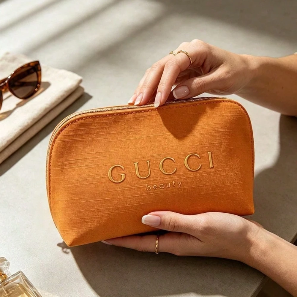 GUCCI Orange Makeup Bag Zipper - Women Bags Gucci recension och pris
