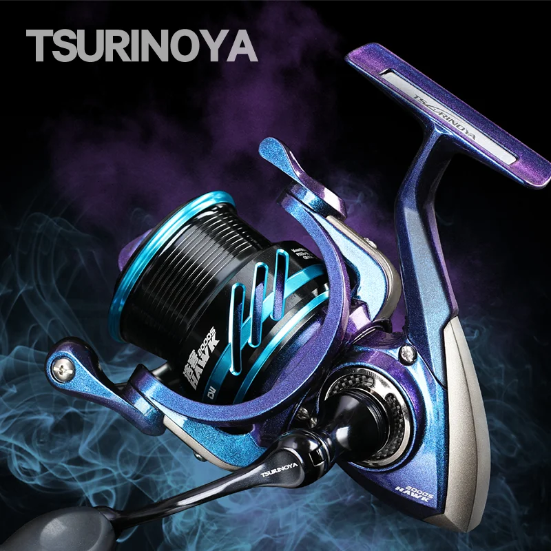 

TSURINOYA Shallow Spool Spinning Reel HAWK 2000S 2500S 3000S 7kg Drag Long Casting Versatile Fishing Lure Reel