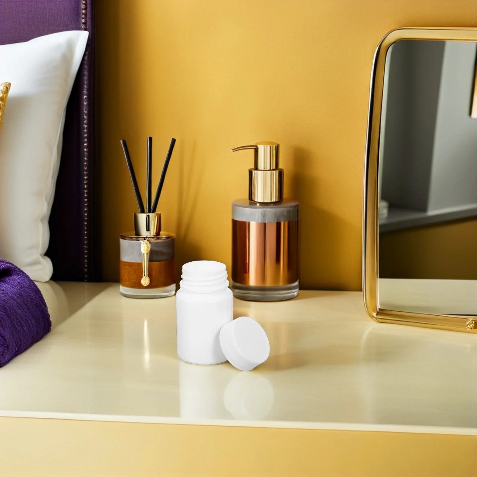 

100 шт. пластиковые бутылки для лекарств, 30 мл, белые контейнеры для таблеток, прочные герметичные контейнеры с винтовой крышкой для хранения таблеток, добавок для путешествий