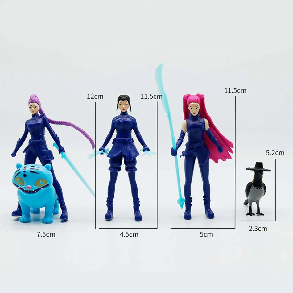 أنيمي Kpop شيطان هانت صندوق أعمى سلسلة الشكل النمر تمثال لعبة مكتب الديكور التماثيل زخرفة هالوين/عيد الميلاد هدايا الأطفال #6