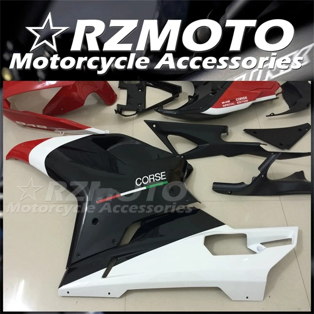 Injection Mold New ABS Fairings Kit Fit for Ducati 848 1098 1198 Evo 2007 2008 2009 2010 2011 2012 Bodywork Set Cool Red