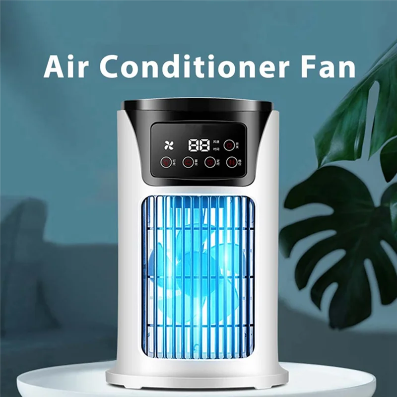 Refrigerador de ar elétrico para casa e dormitório, desktop estudantil, pequeno ventilador de escritório, ventilador de refrigeração USB