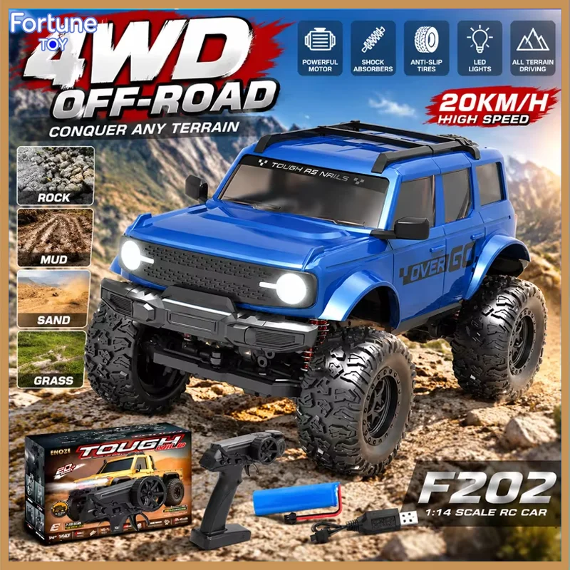 e201-e202-1-20スケール-4wd-rcオフロードクライミングカー-ledライト付き-高速リモコンカー-男の子向けおもちゃ-大人向けギフト