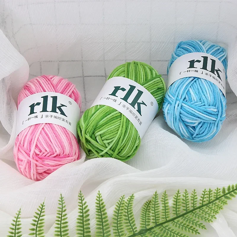 50g 5 Strand Milk Cotton Knitting Yarn Wool Dyed Fancy Medium Coarse Wool Manual DIY Cotton Yarn Wrapped Baby Himalaya crochê