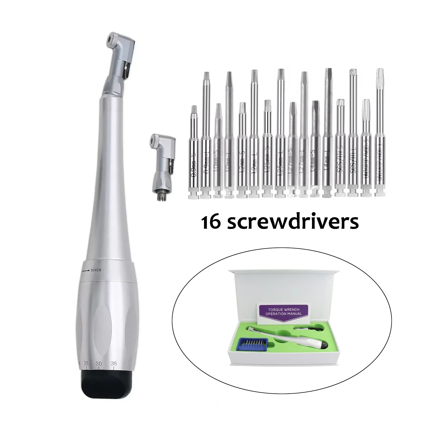 Dentals Implants Universal Torque Wrench Handpiece Screwdriver Prosthetic Kit For Dentals Clinic Dentistry Repair Tools