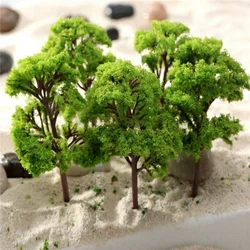 10pcs 4cm HO OO Scale miniatures Model Trees Train Railroad Layout Diorama Wargame Scenery Miniature DIY Tree Decoration