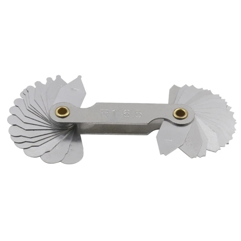 Arc Measuring Tool Radius- Fillet-Gauge Set Concave Convex Arc R1-6.5 / R7-14.5 / R15-25 for Tool and Die Makers Check